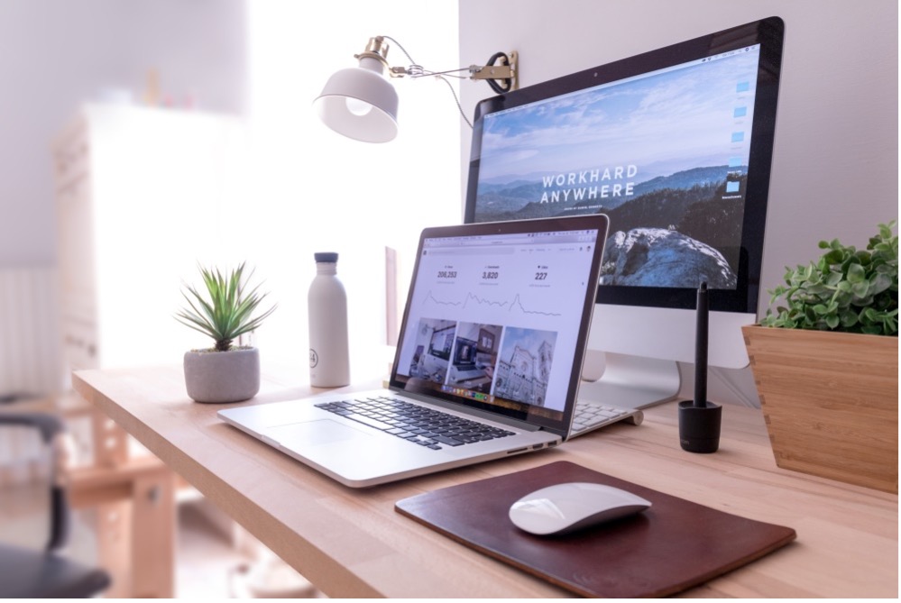 web design on a laptop